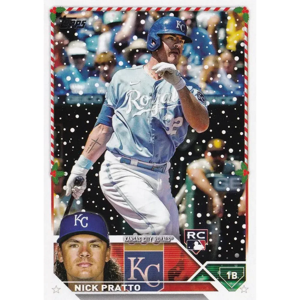 2023 Topps Holiday Nick PrattoÂ RC H6 Kansas City Royals